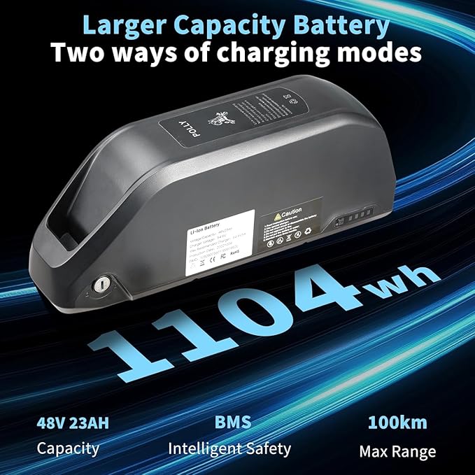 KAIJIELAISI V3 Electric Bike for Adults,AWD Ebike Dual Motor 4000W Peak, 26'' Fat Tire Ebikes with 48V 23AH Battery Hydraulic Disc Brake Electric Bicycle, 21 Speed Mountain Bikes